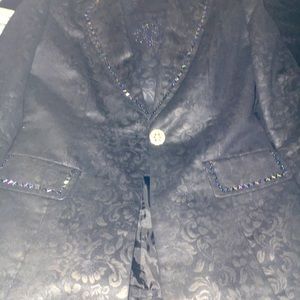 Women’s black skirt suit